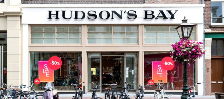 June 17, 2018,  Hudson's Bay store.