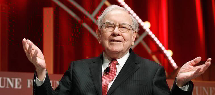 Warren Buffett speaks onstage during Fortune's Most Powerful Women Summit - Day 2 at the Mandarin Oriental Hotel on October 13, 2015 in Washington, DC.