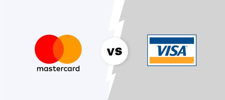 mastercard vs. visa logos