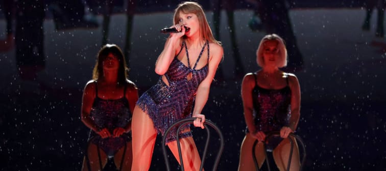 Taylor Swift performs onstage during "Taylor Swift | The Eras Tour" at Wembley Stadium on June 21, 2024 in London, England