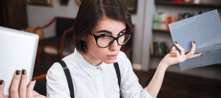 Woman looking frustrated