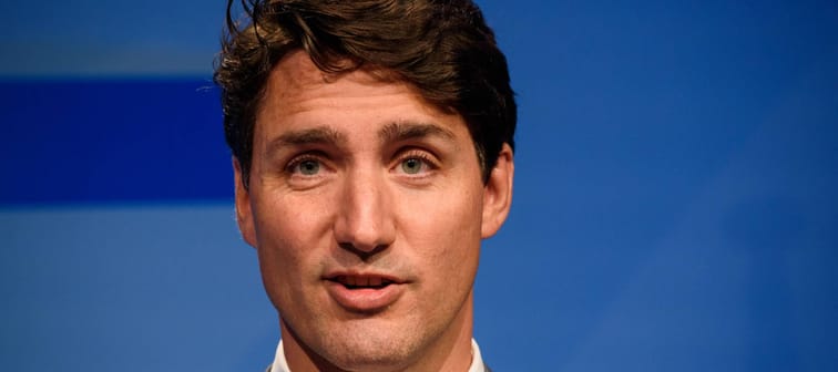 Justin Trudeau, Prime Minister of Canada, during press conference at NATO SUMMIT 2018.