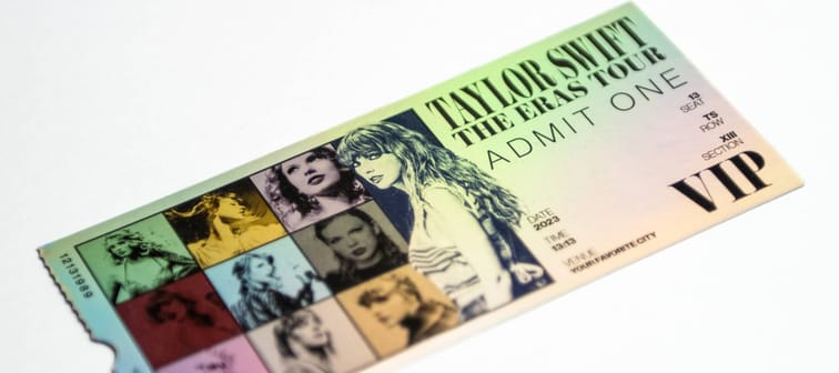 Taylor Swift Eras Tour VIP collectable ticket