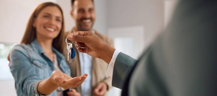 Home buyers getting keys