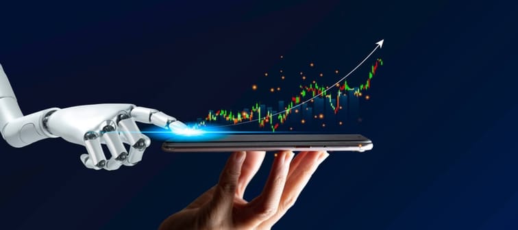 Robot hand guiding finances