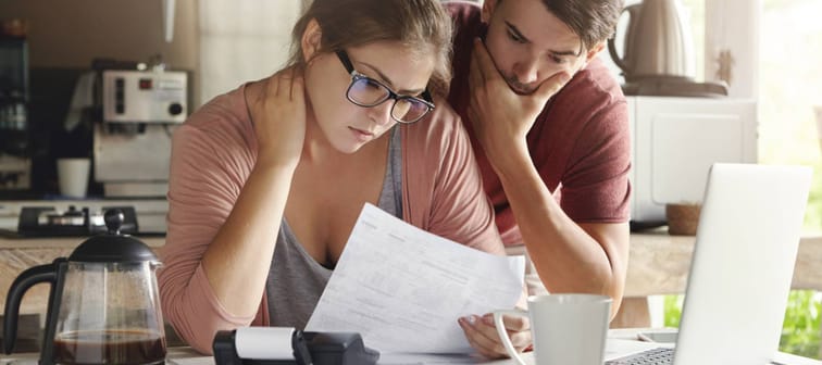 Stressed couple