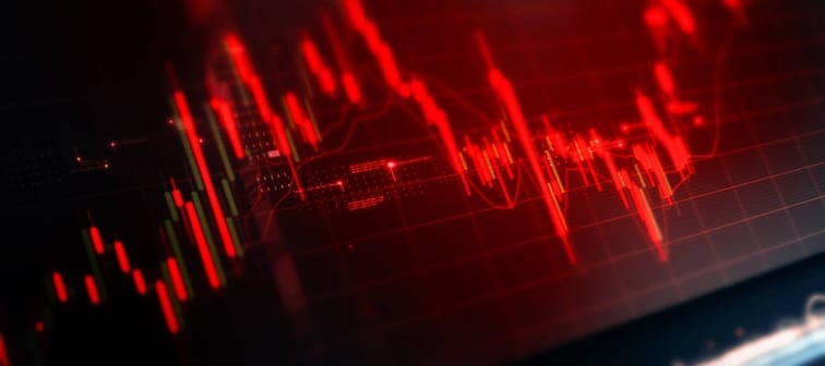 Stocks in the red