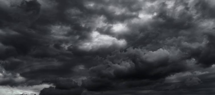 Dark storm clouds