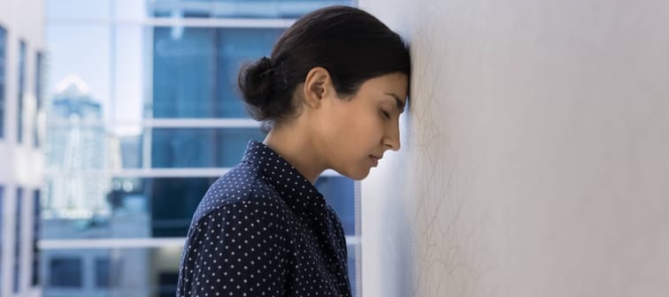 stressed woman