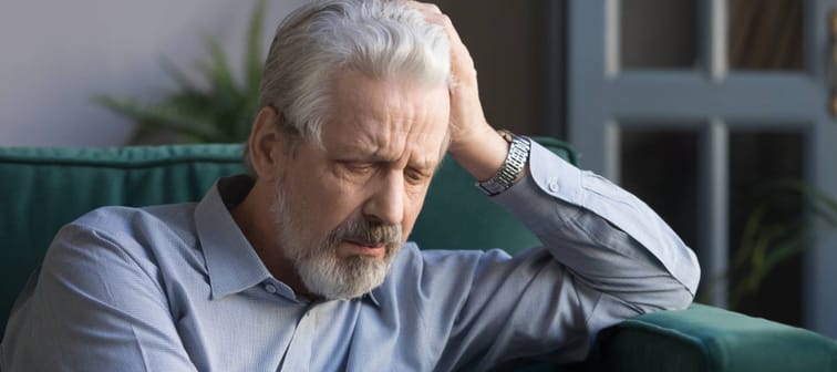 Man looking sad
