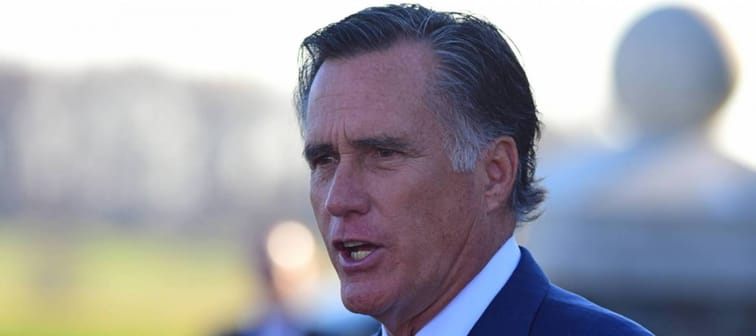 Mitt Romney after meeting