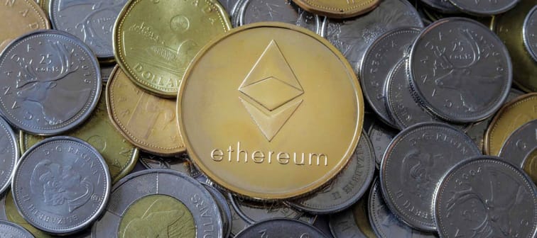 Etherium on Money on Coins