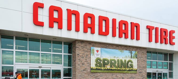 Canadian Tire in the Spring