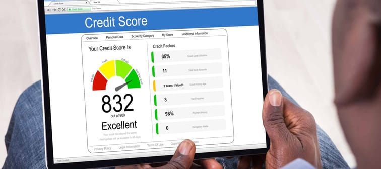 Online Credit Score Check Using Tablet Computer