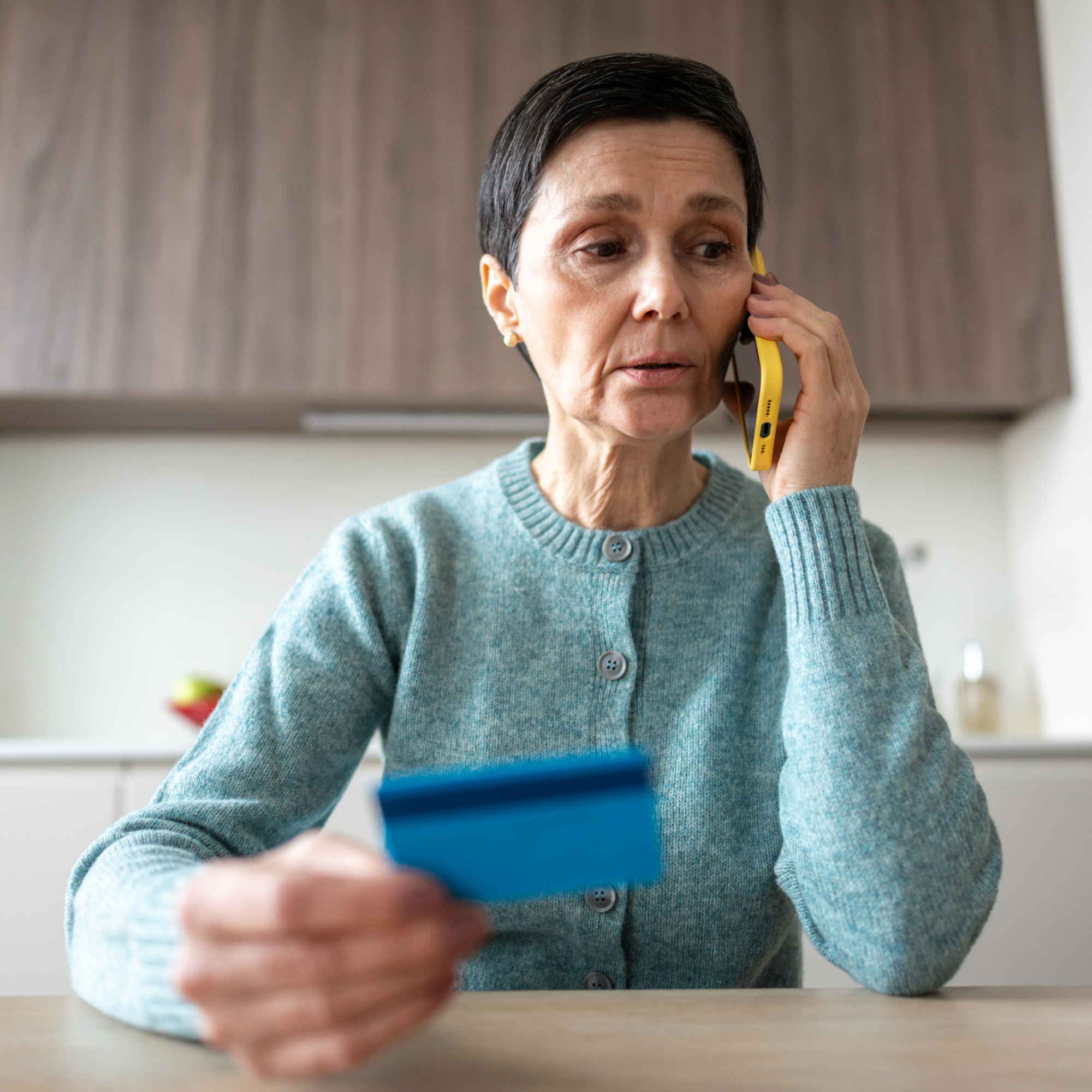 Woman with credit card