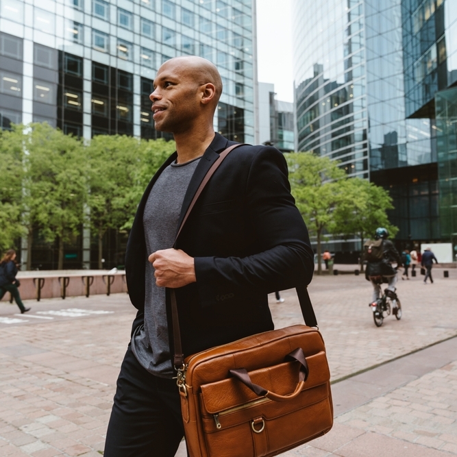 Man going to work