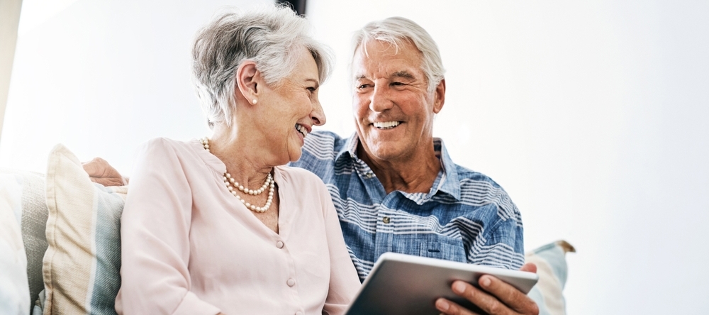 Photo of a happy retired couple
