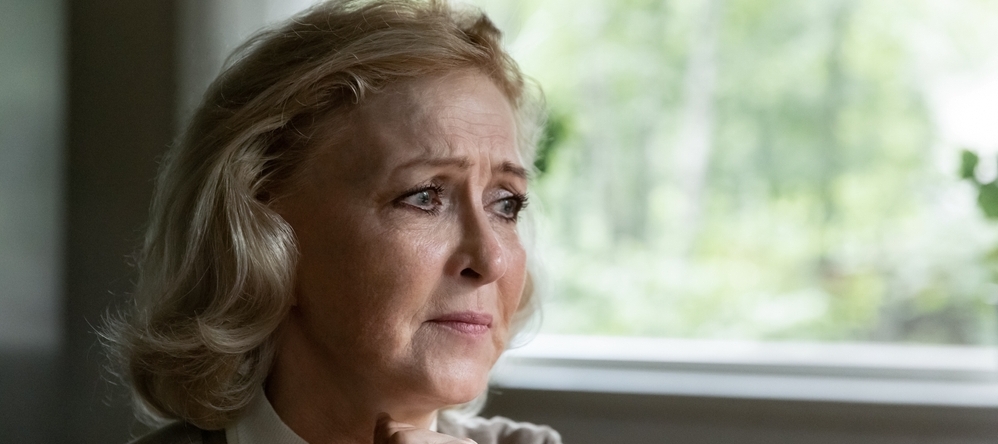 Sad stressed senior woman