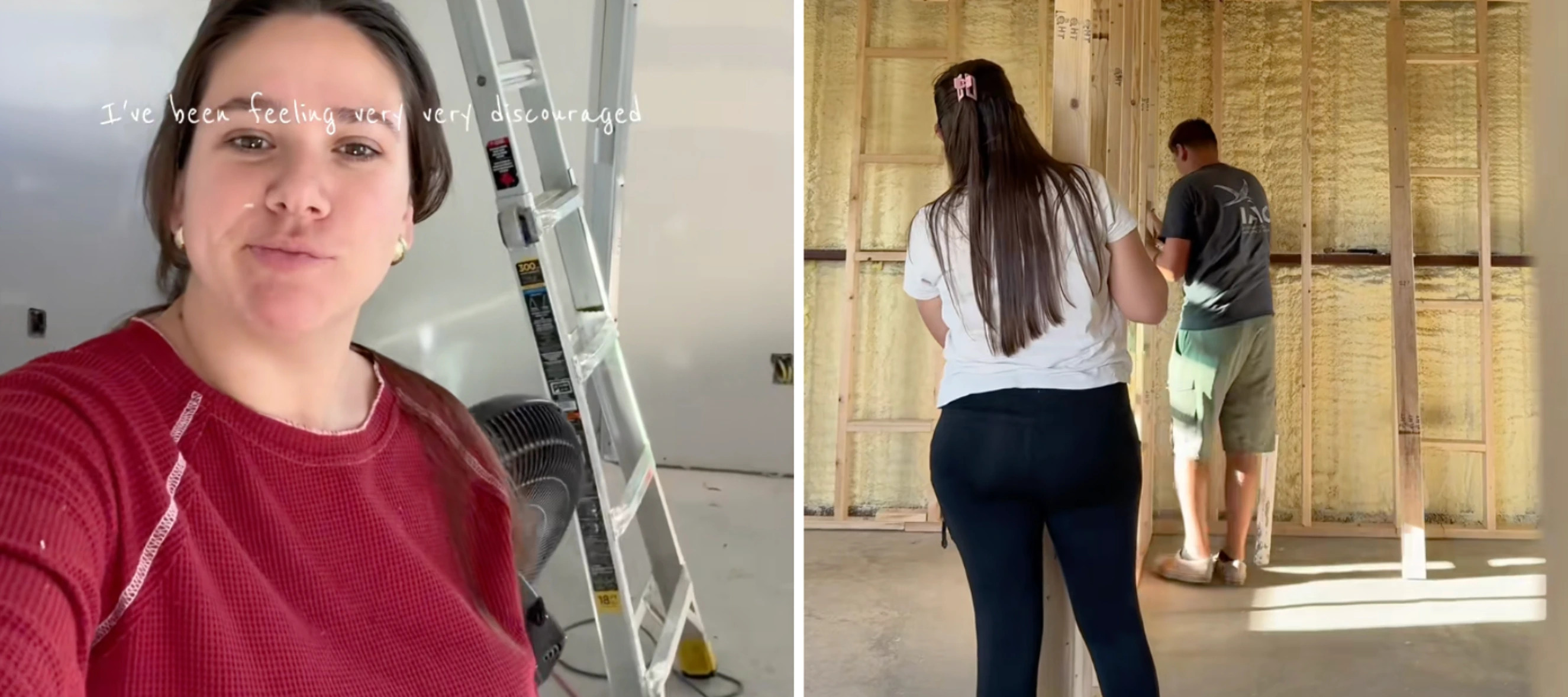 Woman during home renovation