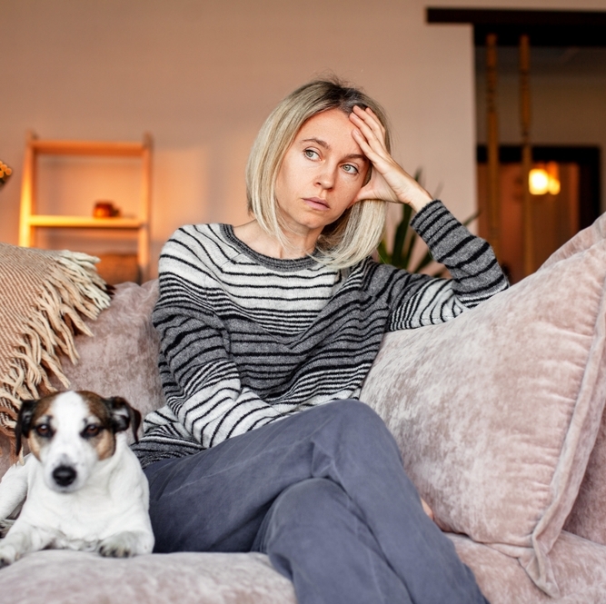 Stressed woman