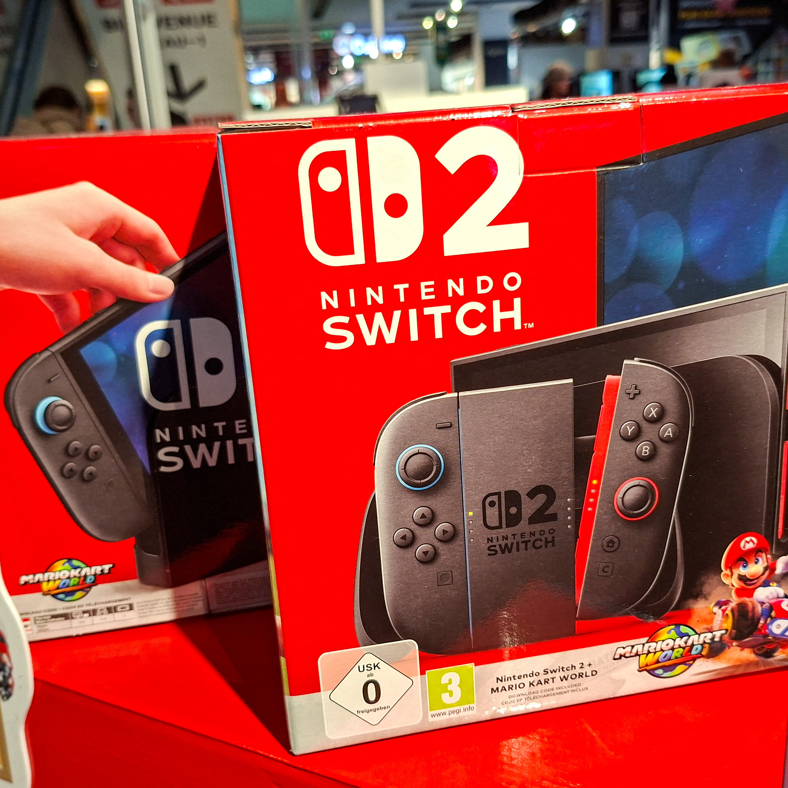 Nintendo Switch 2 on display in store