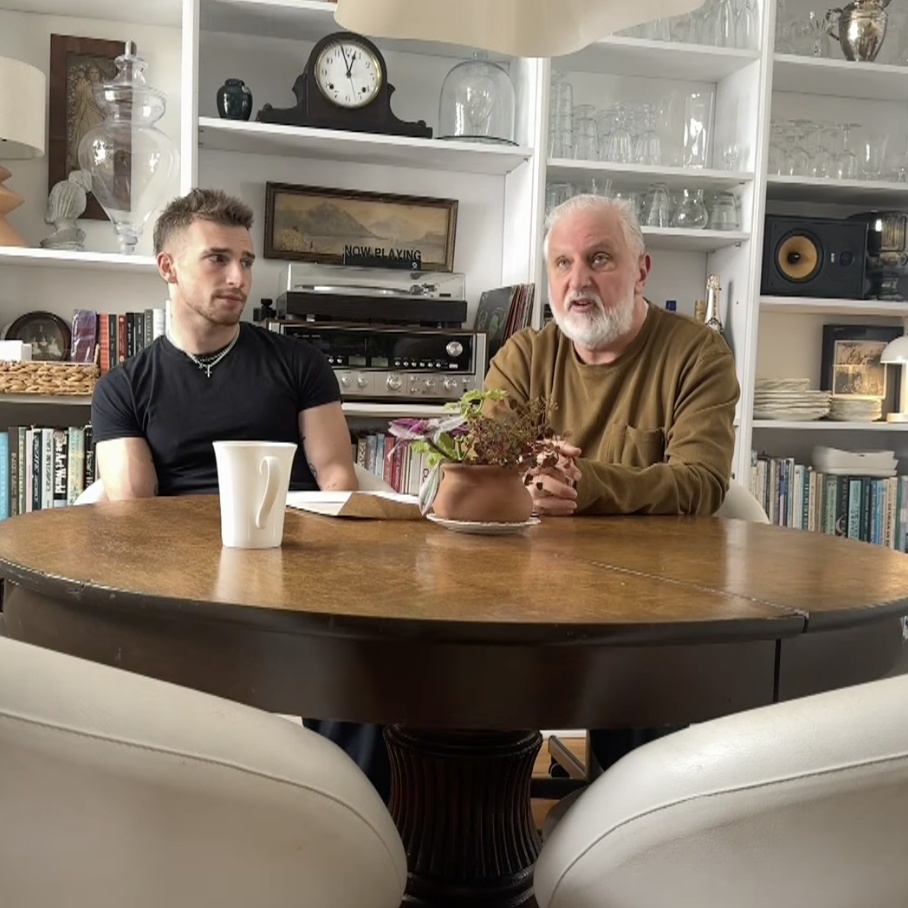 Eric Sauvageau and his son Sam