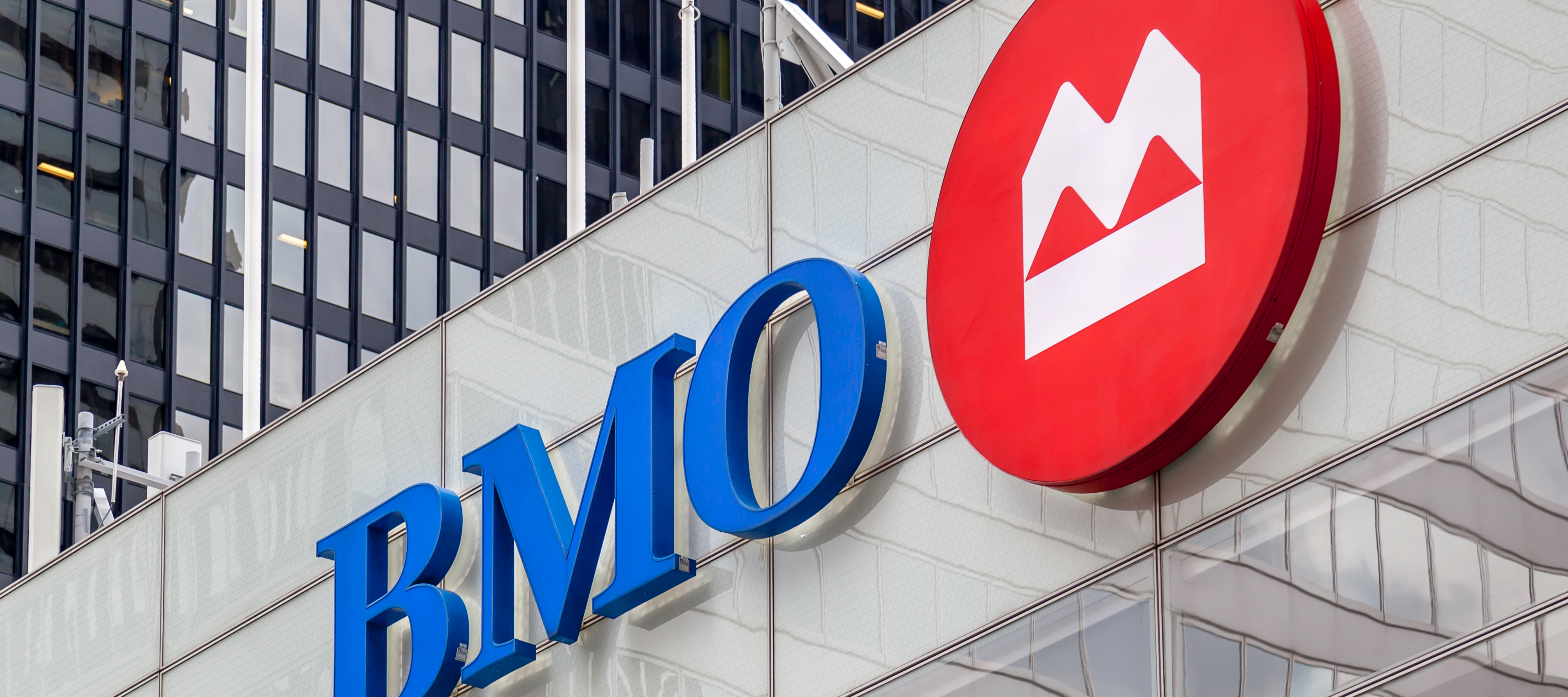 BMO (Bank of Montreal) main branch in Toronto, Canada. July 2018