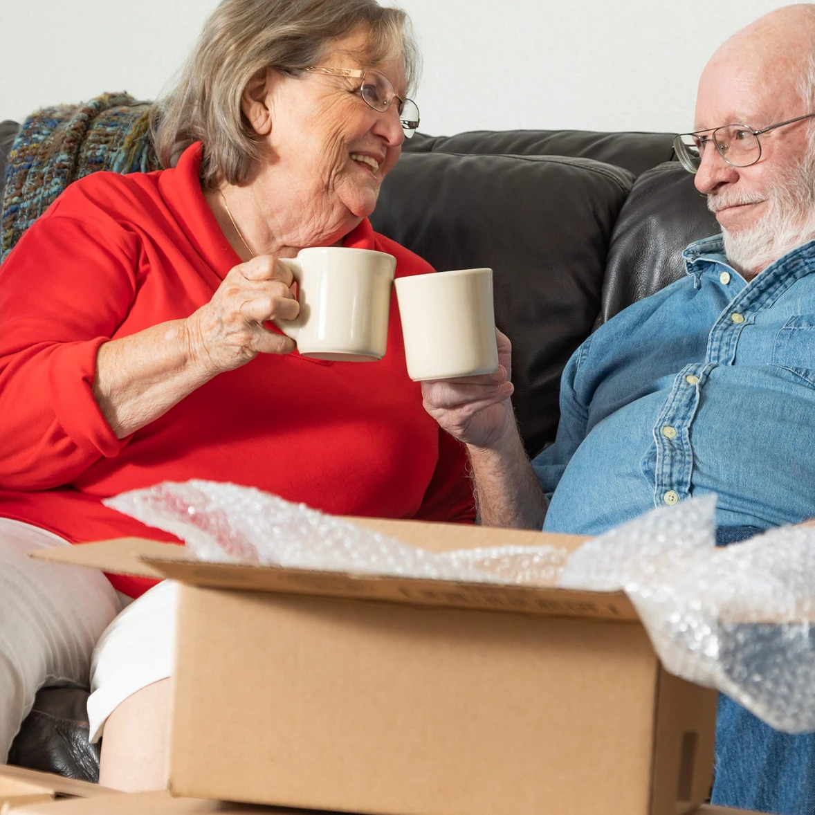 Retired couple moving