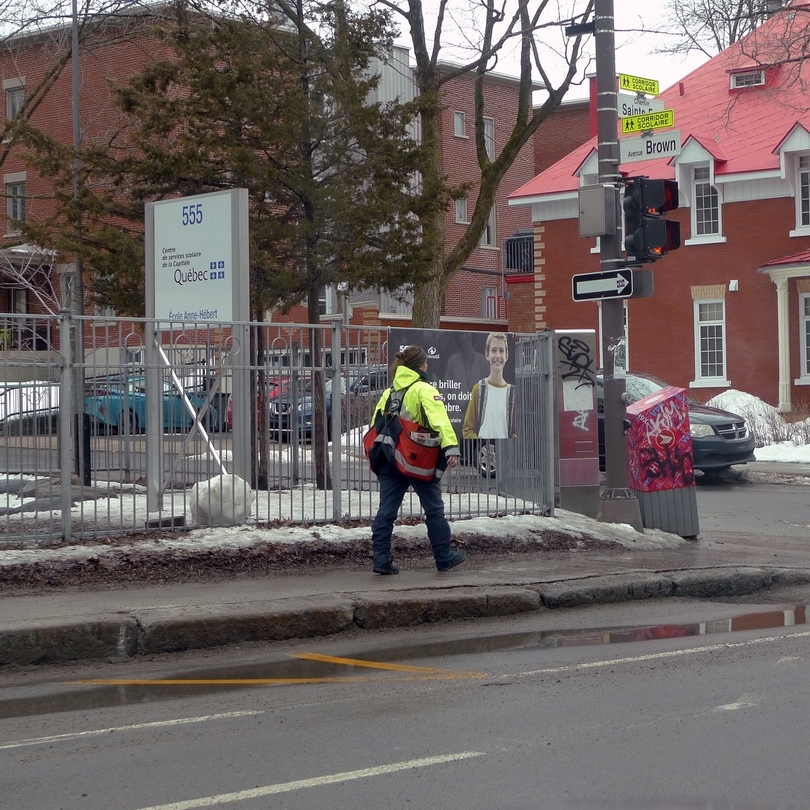 Canada Post delivering mail