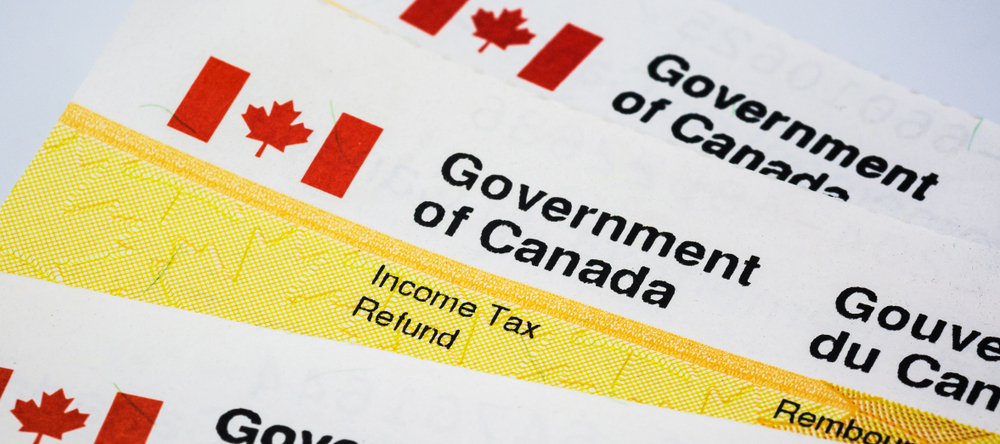 Photo of Canada Revenue cheques