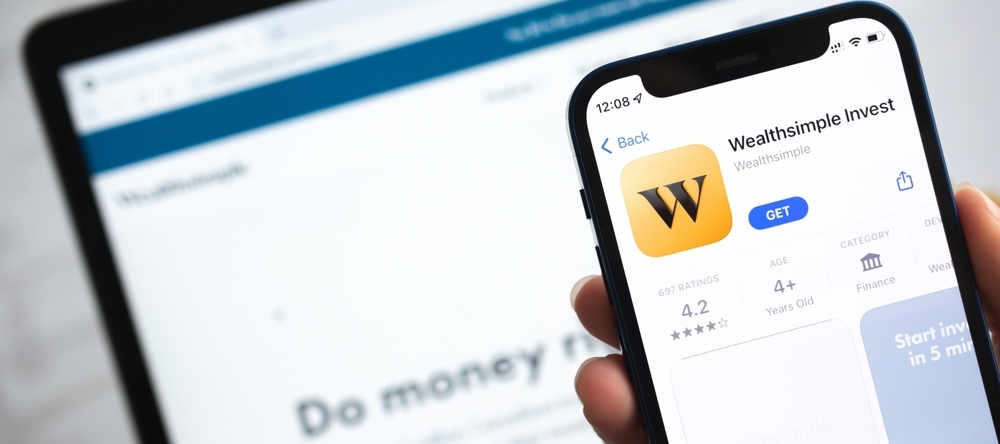 Image of Wealthsimple investment app on desktop and mobile