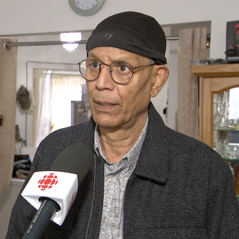 Man being interviewed