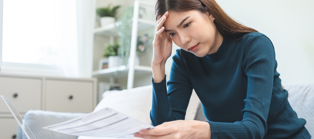 Woman banking