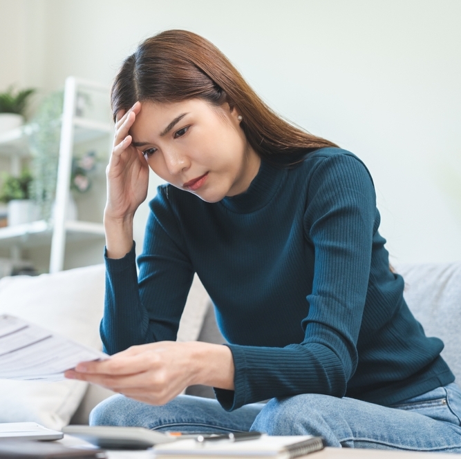 Woman banking