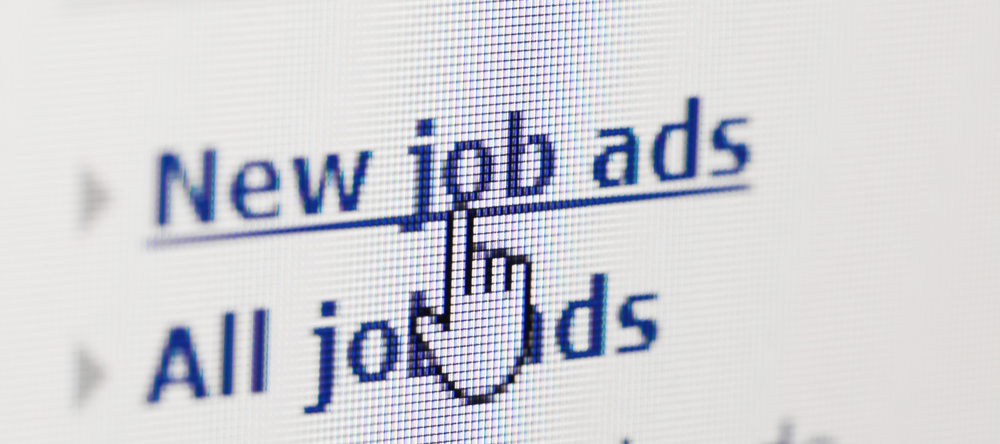 Looking for new job on internet ads