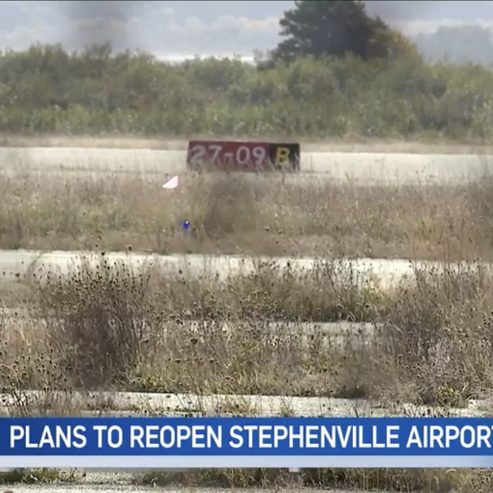 Runway of Stephenville Airport in Stephenville Newfoundland