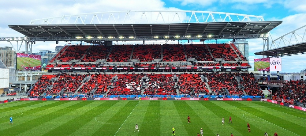 BMO Field hosting the World Cup in Toronto, Canada