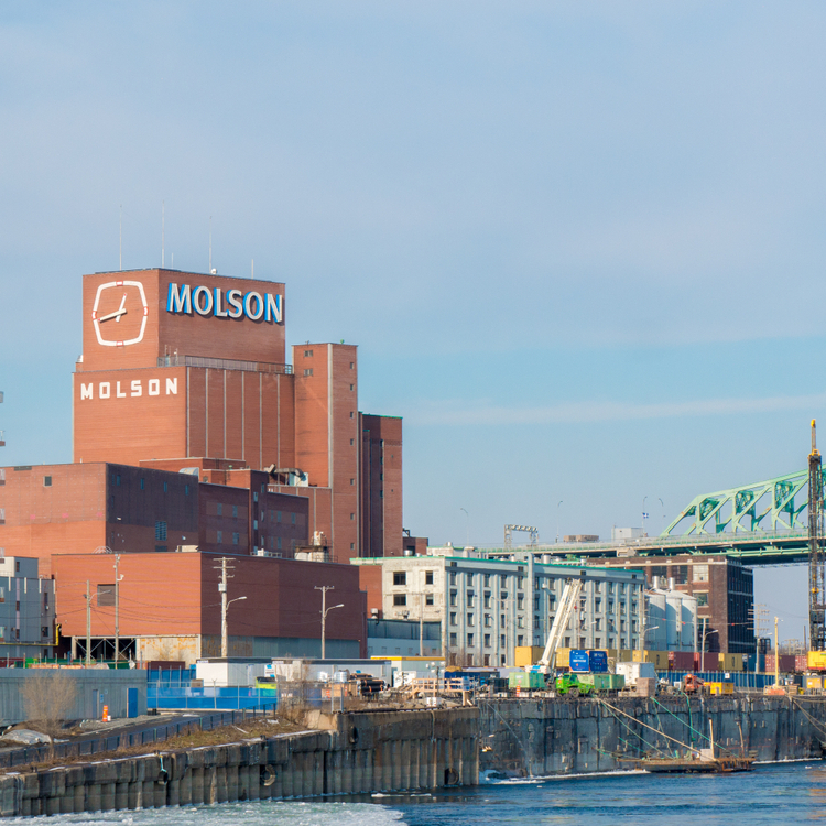 Molson brewery in Vancouver British Columbia