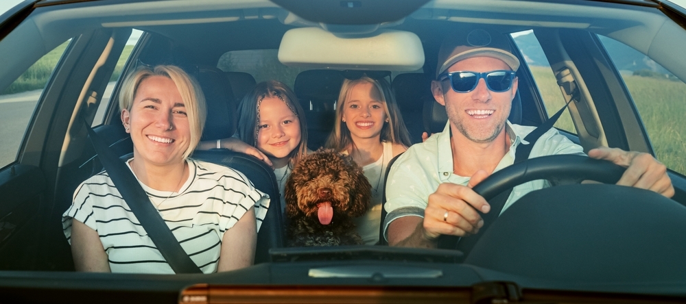 Roadtripping family