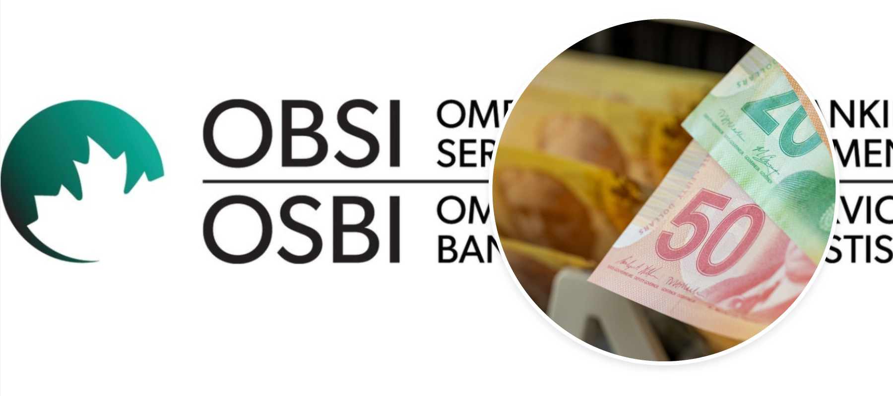 OBSI homepage logo + Canadian dollar bills