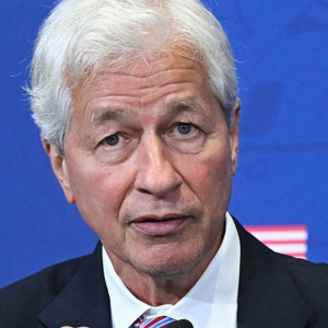 Jamie Dimon at a press event