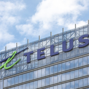 Telus headquarters + Gordon Pape book: Sleep-Easy Guide to Investing