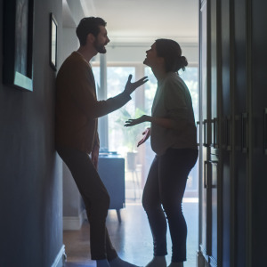 Couple fighting
