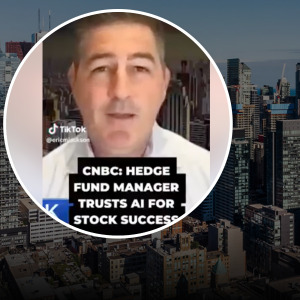 Screenshot of Eric Jackson speaking to CNBC + Homepage of EMJ Capital