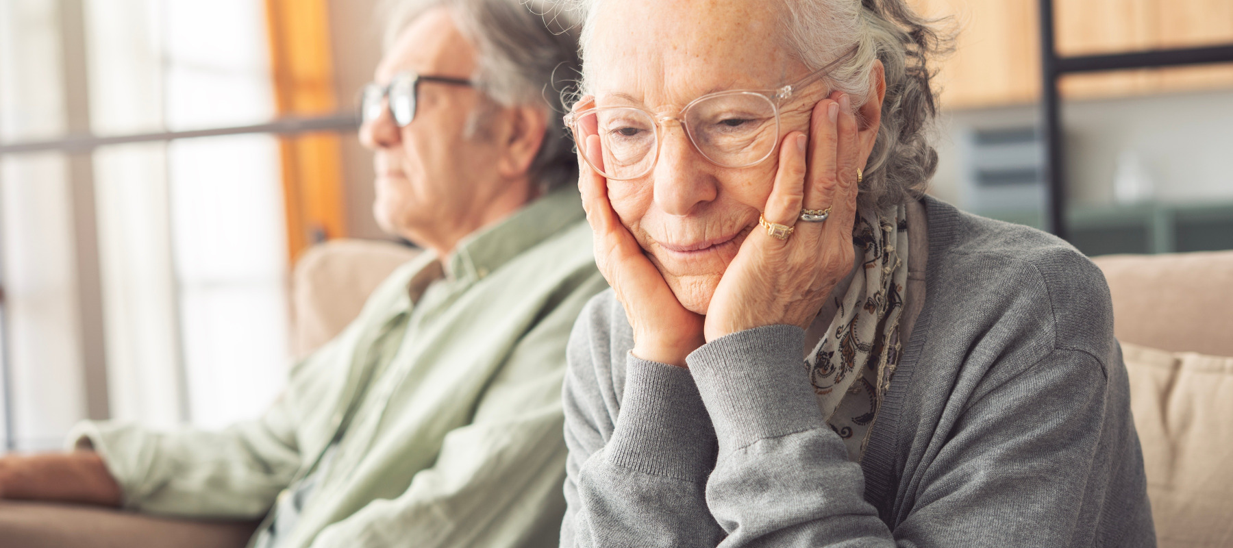 Retired couple stressed about money