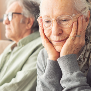 Retired couple stressed about money