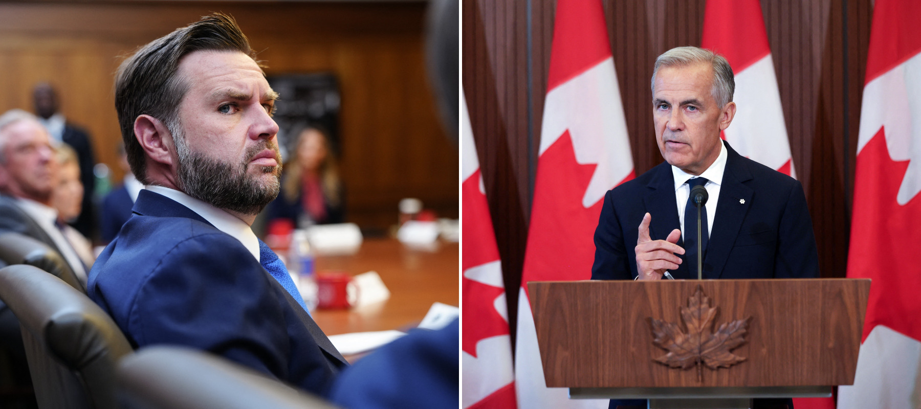 JD Vance and Mark Carney