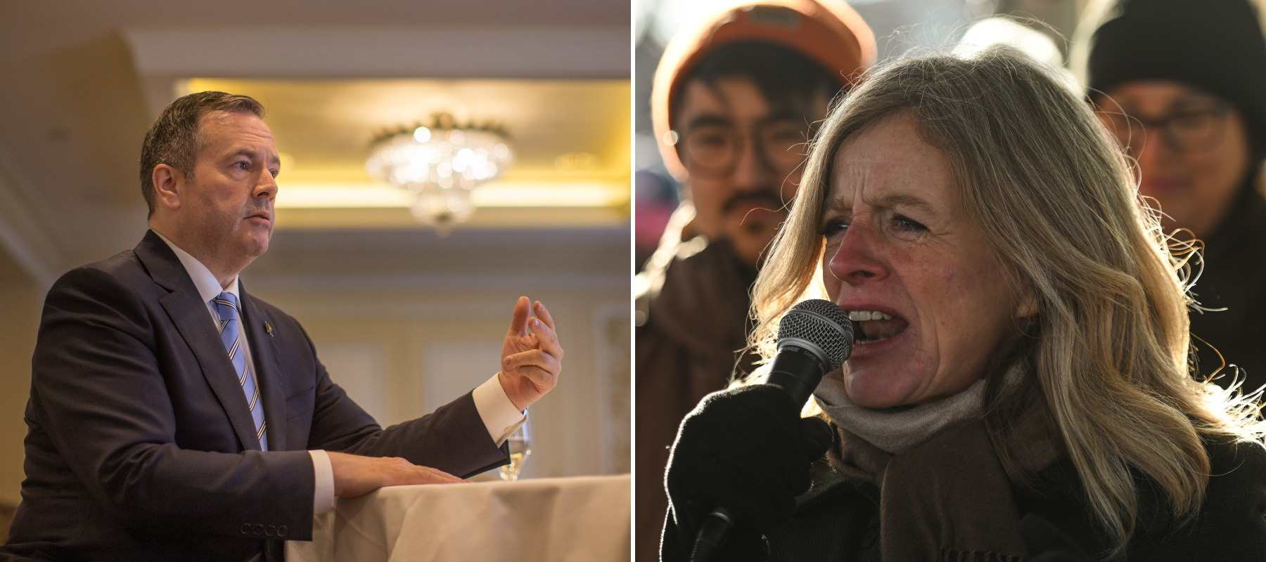 Jason Kennedy and Rachel Notley
