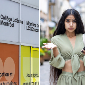 College LaSalle Montreal Dec 2025 + Young worried student + Quebec Supreme Court