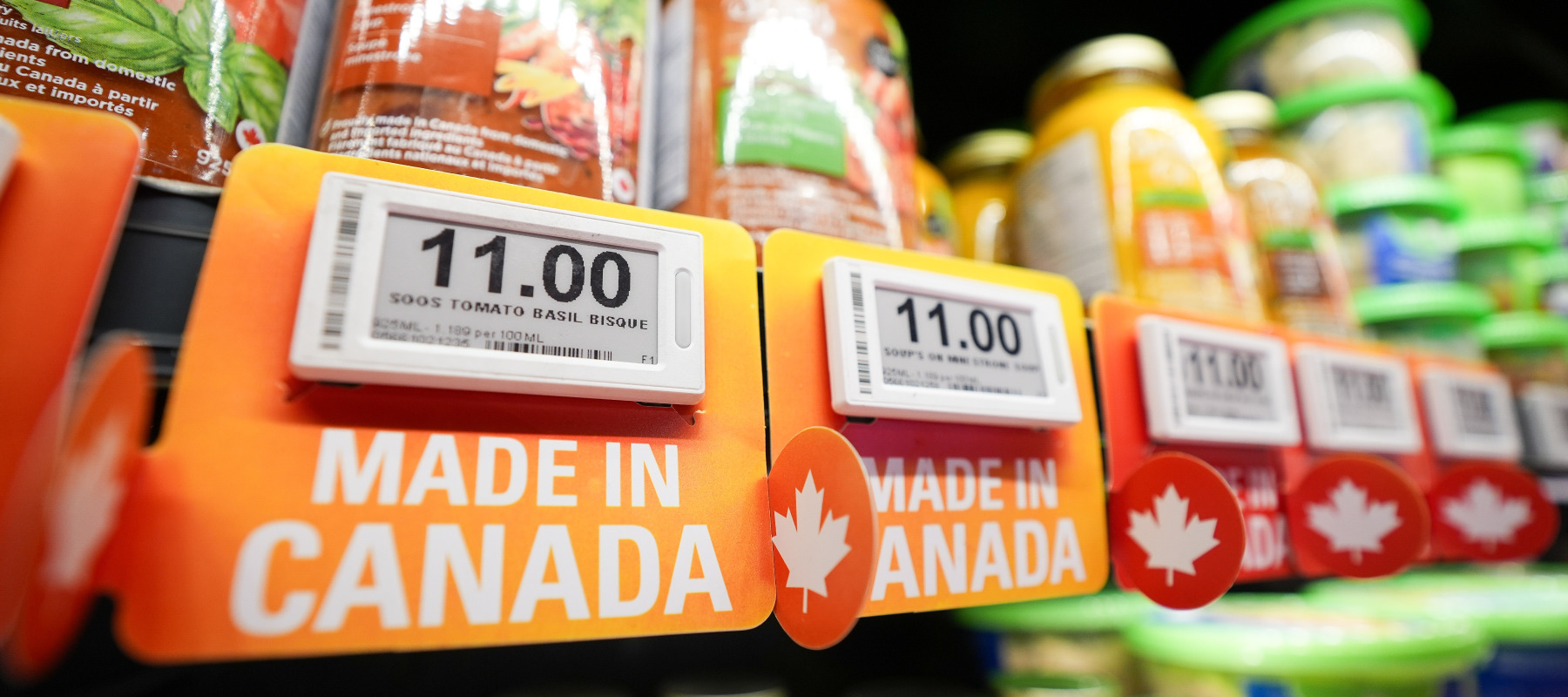 Made in Canada signage at Loblaws grocery store